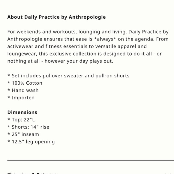 Daily Practice by Anthropologie Contrast Knit Lounge Set - Picture 9 of 9